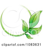 Clipart Green Leaf Circle Royalty Free Vector Illustration by Vector Tradition SM
