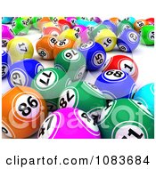 3d Colorful Bingo Balls