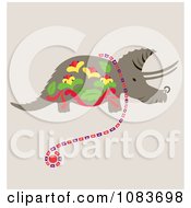 Poster, Art Print Of Triceratops Adorned In Art And Jewelery