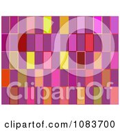 Clipart Seamless Retro Pink Rectangle Pattern Background Royalty Free Illustration