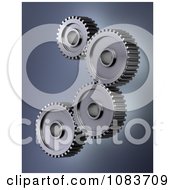 Poster, Art Print Of 3d Accuracy Mechanical Gear Cog Wheels 1