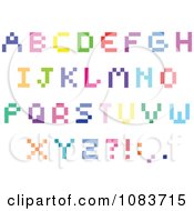 Poster, Art Print Of Colorful Capital Pixel Letters
