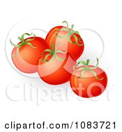 Poster, Art Print Of 3d Plump Red Organic Tomatoes