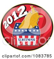 2012 Presidential Election Ballot Box And Usa Map