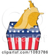 Poster, Art Print Of American Map In An Election Ballot Box