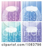 Poster, Art Print Of Stripe And Swirl Backgrounds With Copyspace