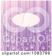 Clipart Light Purple Stripe And Swirl Background With Copyspace Royalty Free Vector Illustration by elena