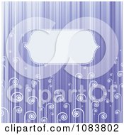 Poster, Art Print Of Violet Stripe And Swirl Background With Copyspace