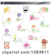 Poster, Art Print Of Floral Icon Logos