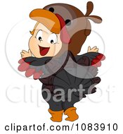 Poster, Art Print Of Thanksgiving Baby In A Turkey Costume