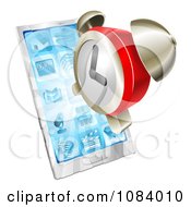 3d Alarm Clock Over A Smart Phone