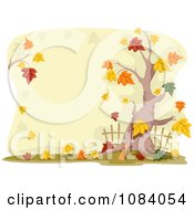 Poster, Art Print Of Autumn Tree And Yard