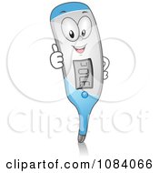Clipart Happy Thermometer Character Royalty Free Vector Illustration