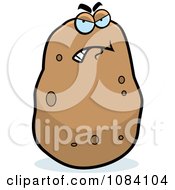 Clipart Angry Potato Character Royalty Free Vector Illustration