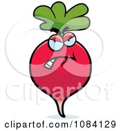 Clipart Angry Radish Character Royalty Free Vector Illustration by Cory Thoman