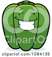 Poster, Art Print Of Happy Green Bell Pepper Character