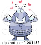Clipart Loving Chubby Fly Royalty Free Vector Illustration