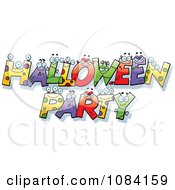 Clipart Halloween Party Letter Characters Royalty Free Vector Illustration