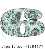 Poster, Art Print Of Brown And Turquoise Vintage Number 6