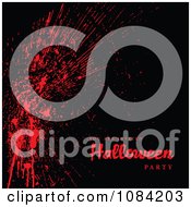 Poster, Art Print Of Blood Splatter You Are Invited To A Halloween Party Background