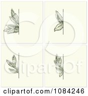 Poster, Art Print Of Green Leaves Invitation Backgrounds