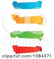 Poster, Art Print Of Colorful Origami Paper Banners 1