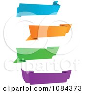 Poster, Art Print Of Colorful Origami Paper Banners 2
