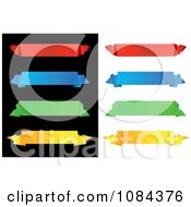 Poster, Art Print Of Colorful Origami Paper Banners 3