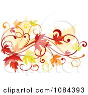 Poster, Art Print Of Autumn Leaf Swirl