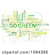 Poster, Art Print Of Go Green Word Collage