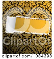 Poster, Art Print Of Torn Paper Revealing Solid Yellow