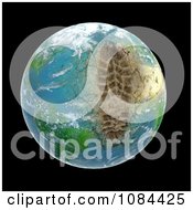 Poster, Art Print Of 3d Ecological Footprint On The Earth