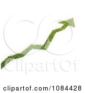 Clipart 3d Green Grassy Arrow Path Royalty Free CGI Illustration