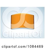 Clipart 3d Orange Glass Plaque Royalty Free Vector Illustration by michaeltravers