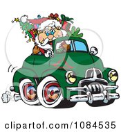 Poster, Art Print Of Aussie Santa Driving A Holden Fj