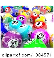 Poster, Art Print Of 3d Colorful Gambling Lottery Or Bingo Balls 1