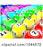 Poster, Art Print Of 3d Colorful Gambling Lottery Or Bingo Balls 2