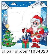 Poster, Art Print Of Christmas Santa Frame With Copyspace 2