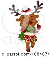 Poster, Art Print Of Christmas Reindeer Drummer