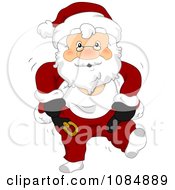 Poster, Art Print Of Santa Claus Dressing In His Christmas Suit