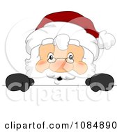 Poster, Art Print Of Santa Claus With A Christmas Sign 2