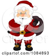 Poster, Art Print Of Santa Claus Carrying His Christmas Sack