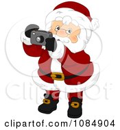 Poster, Art Print Of Santa Claus Taking Christmas Pictures