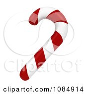 Poster, Art Print Of 3d Christmas Candy Cane