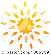 Poster, Art Print Of Hot Summer Sun With Petal Rays 2