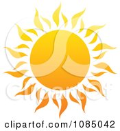 Clipart Hot Summer Sun With Fiery Rays 1 Royalty Free Vector Illustration by elena #COLLC1085042-0147
