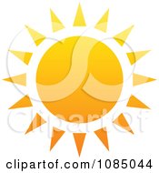 Poster, Art Print Of Hot Summer Sun With Triangle Rays