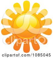 Poster, Art Print Of Hot Summer Sun With Petal Rays 3