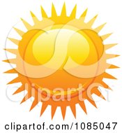 Poster, Art Print Of Hot Summer Sun With Fiery Rays 4
