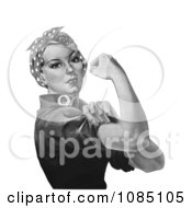 Rosie The Riveter In Black And White Royalty Free Stock Illustration by JVPD #COLLC1085105-0002